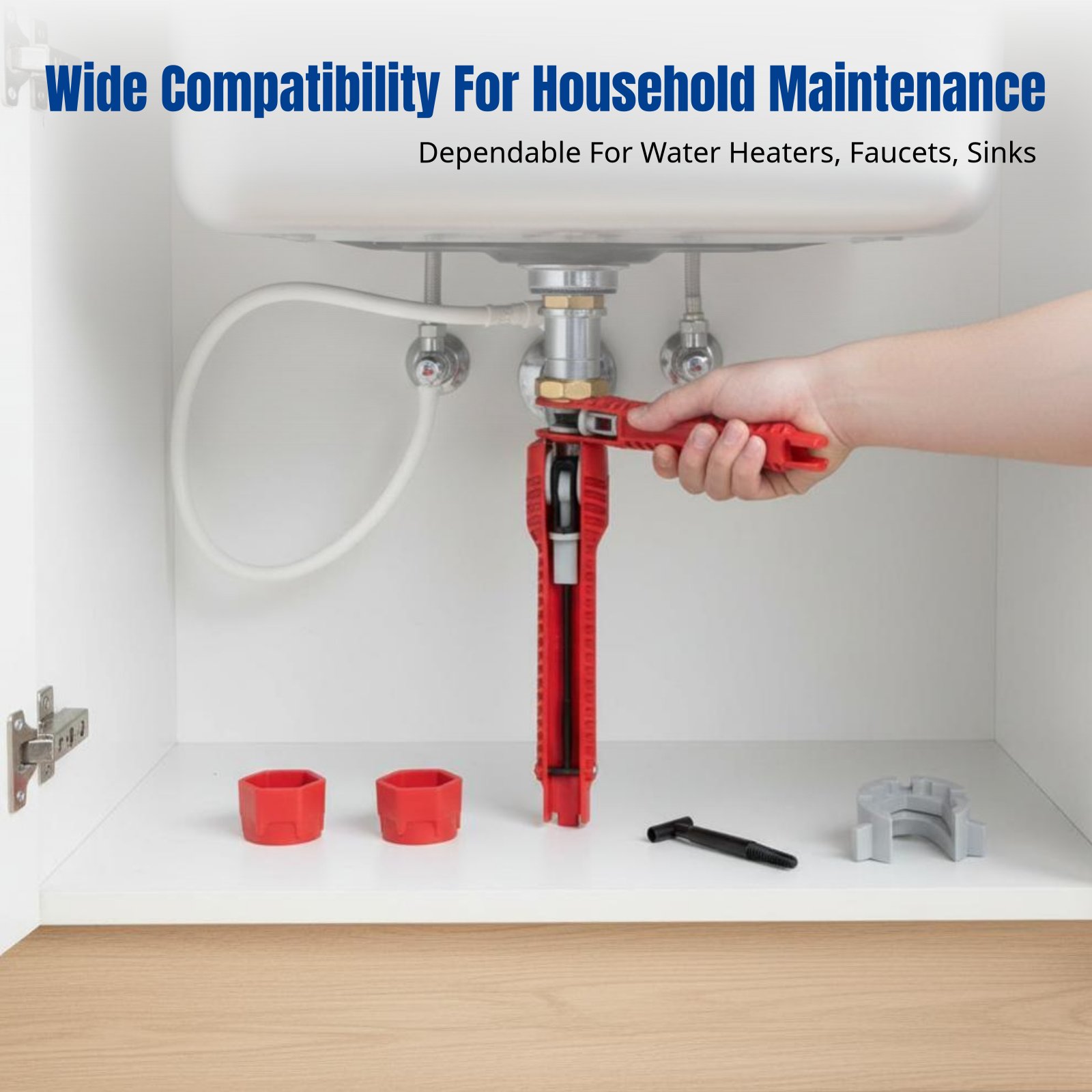 Home Bathroom Faucets - Llave para fregadero, herramienta multifuncional de