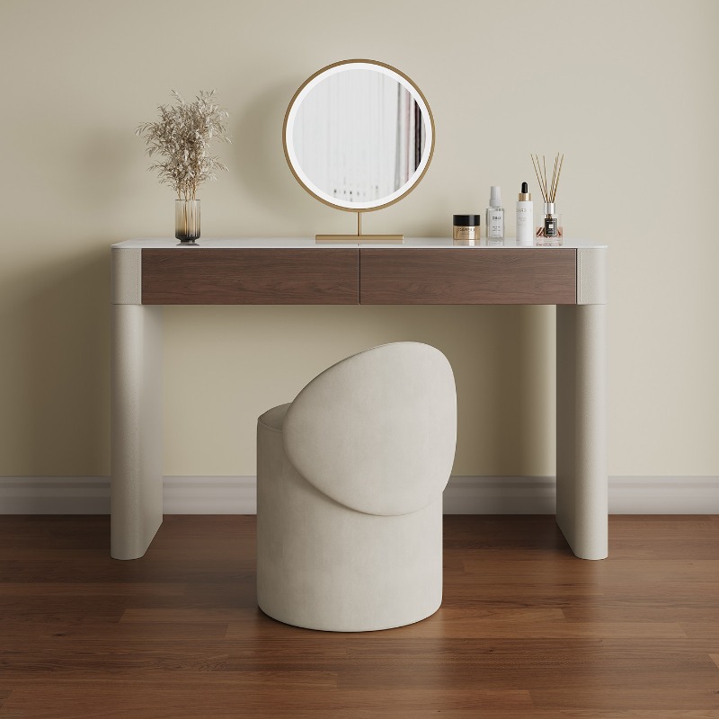Home Living Bathroom Vanity - Silla italiana natural, tocador de lujo