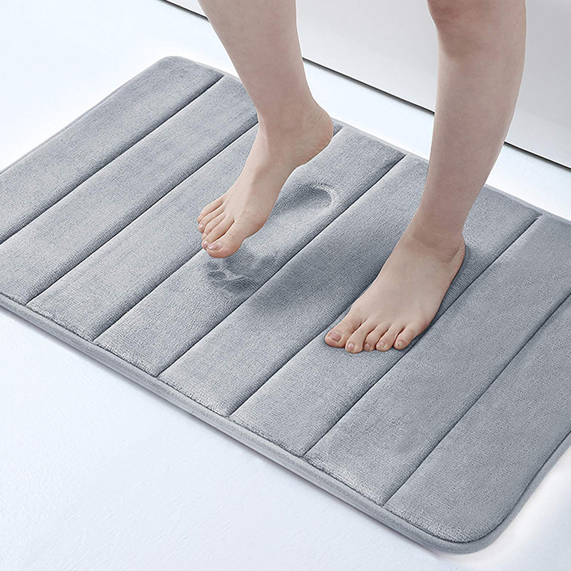 Jet Home Bathroom Mats - Alfombra antideslizante gruesa para baño de