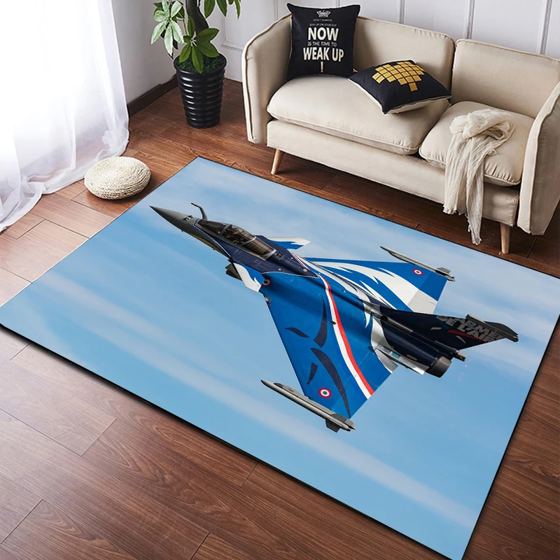 Jet Home Bathroom Mats - Alfombra antideslizante Rafale Fighter Jet para