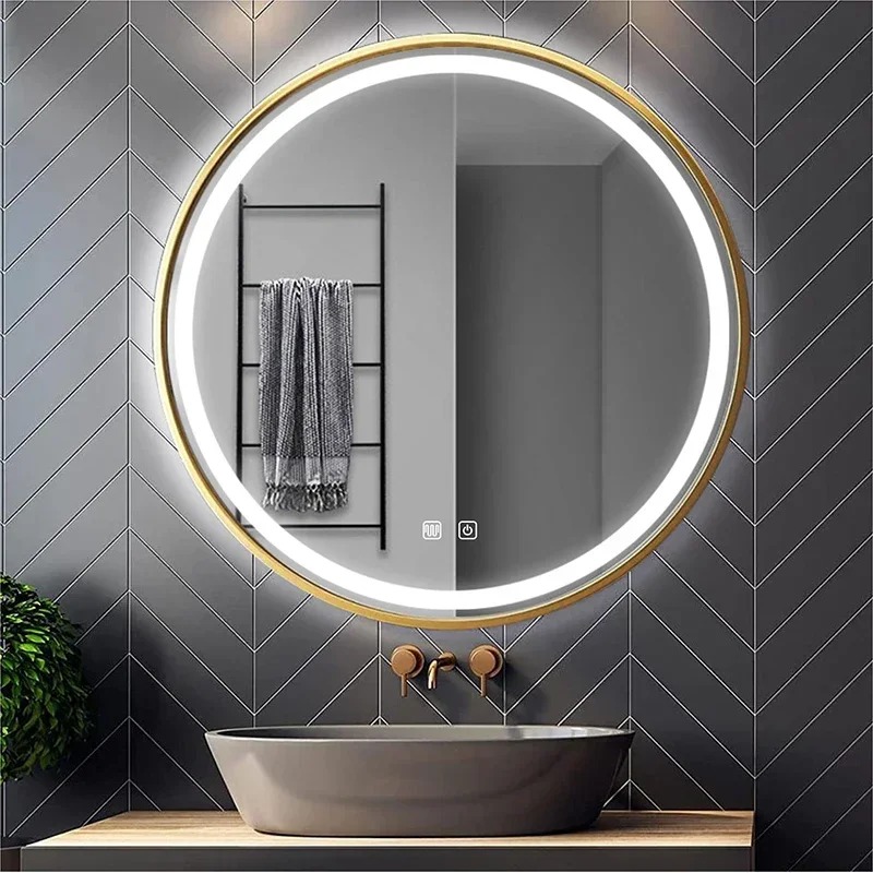 60/70/80cm LED marco dorado in - Home Living Bathroom Vanity reseña y precio
