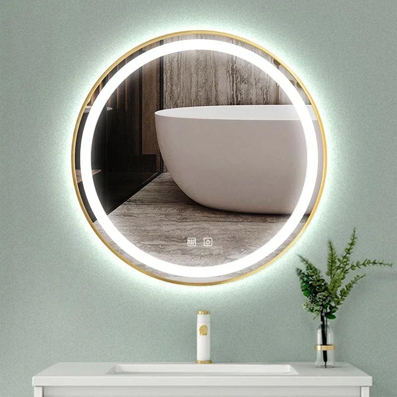 60/70/80cm LED marco dorado in - Home Living Bathroom Vanity reseña y precio
