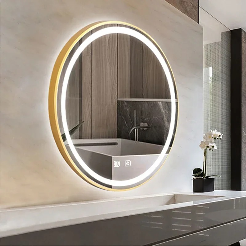 60/70/80cm LED marco dorado in - Home Living Bathroom Vanity reseña y precio