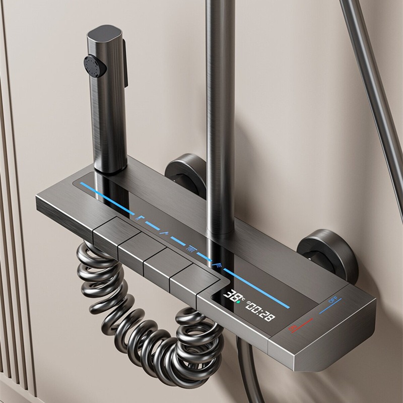 Juego de Ducha con Pantalla LE - Home Bathroom Faucets reseña y precio