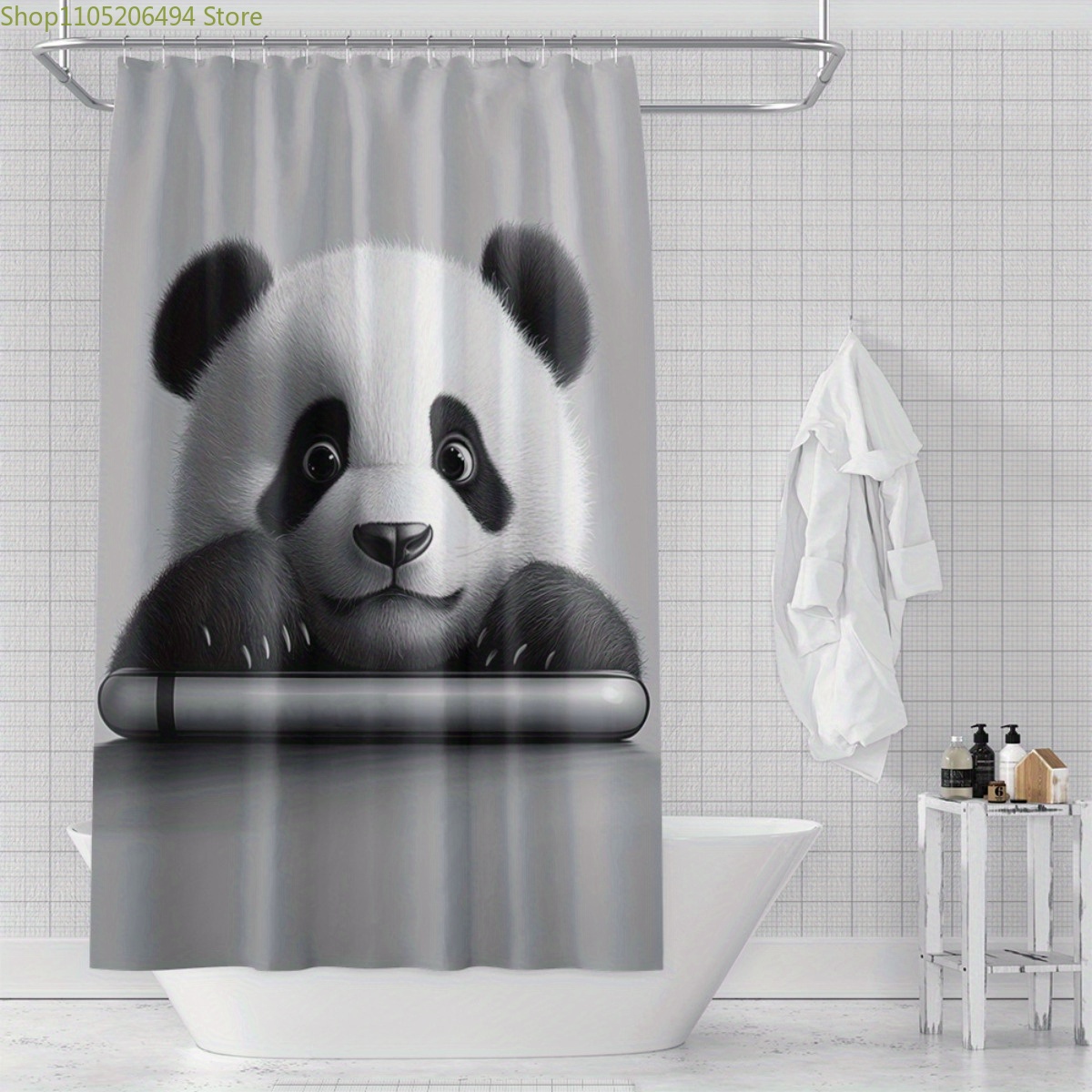 Cortina de Ducha con Diseño de - Adorable Home Bathroom Ideas reseña y precio