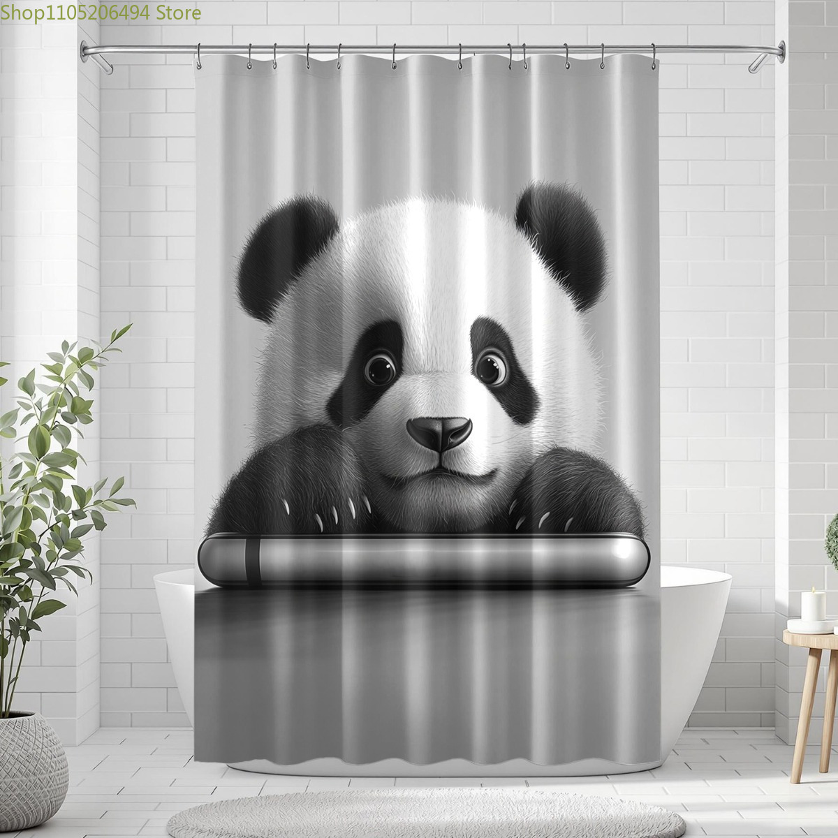 Cortina de Ducha con Diseño de - Adorable Home Bathroom Ideas reseña y precio