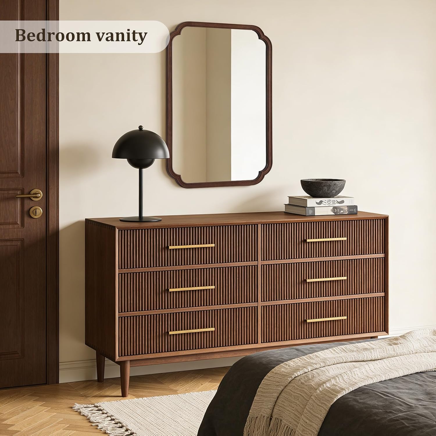 Espejo de baño de madera de 28 - Home Living Bathroom Vanity reseña y precio
