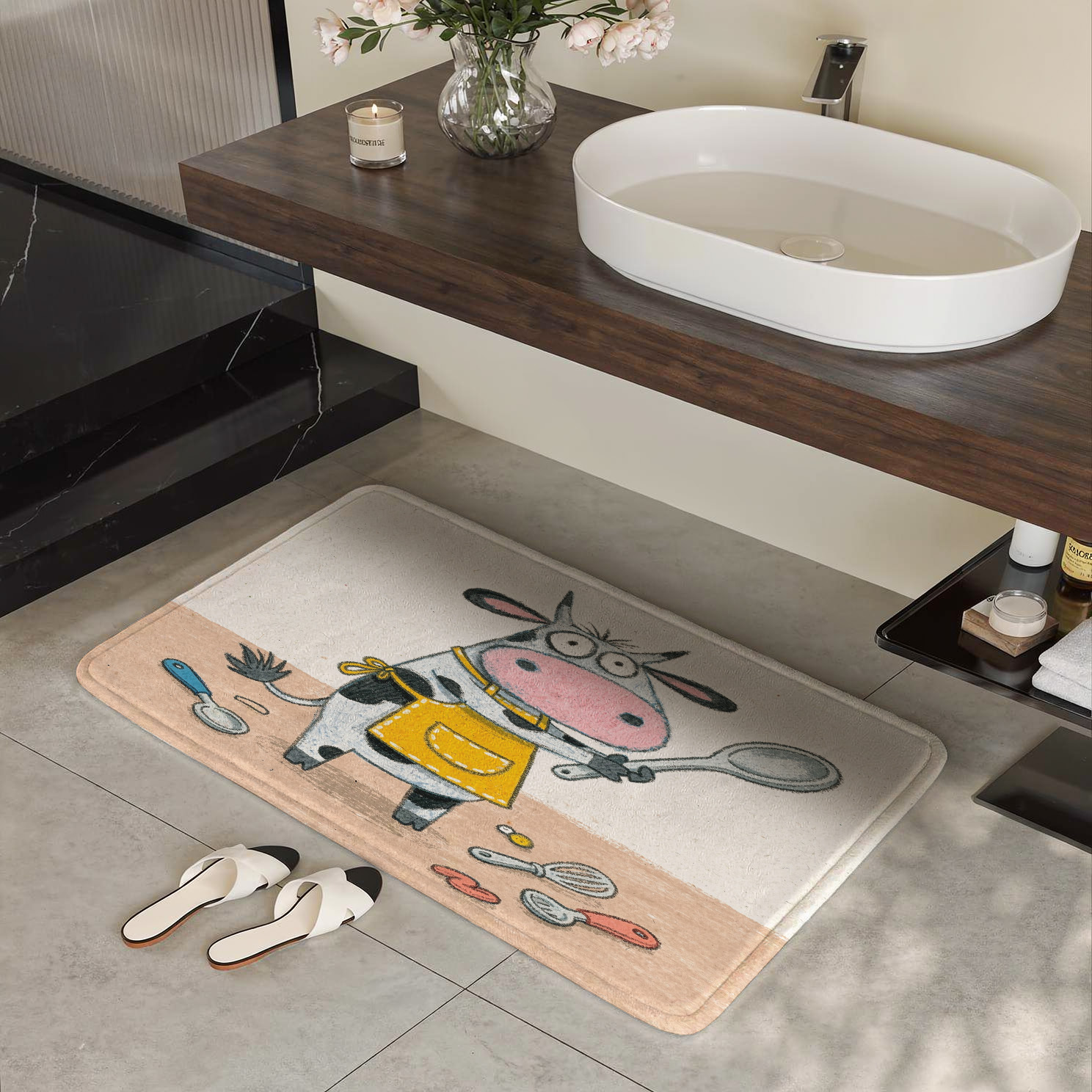 Alfombrilla de Cocina con Dise - Adorable Home Bathroom Ideas reseña y precio