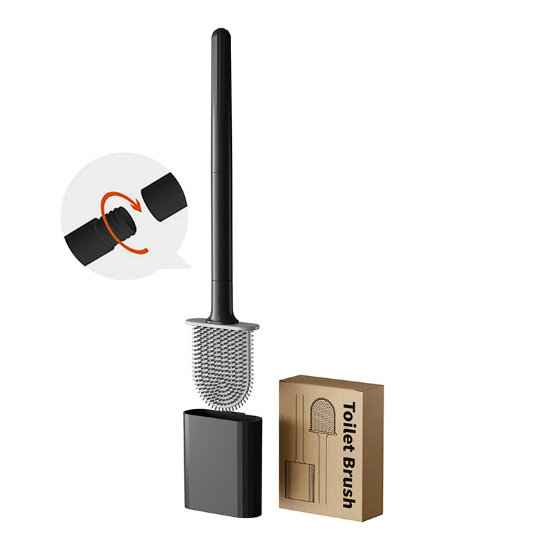 Mini escobilla de silicona par - Toilet Brush Holder reseña y precio