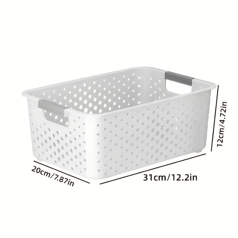 Caja de almacenamiento de plás - Home Goods Bathroom Storage reseña y precio