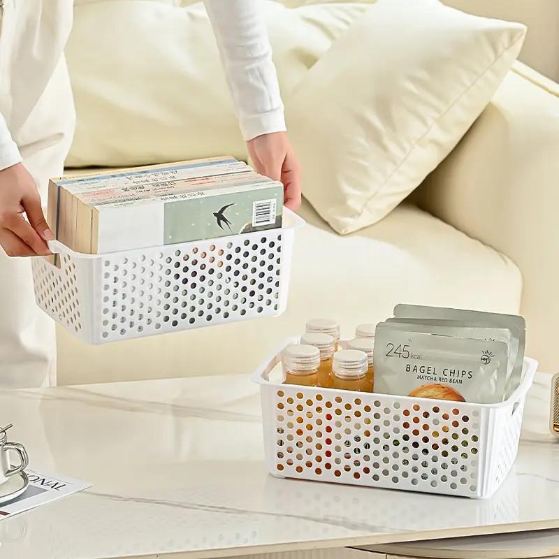 Caja de almacenamiento de plás - Home Goods Bathroom Storage reseña y precio