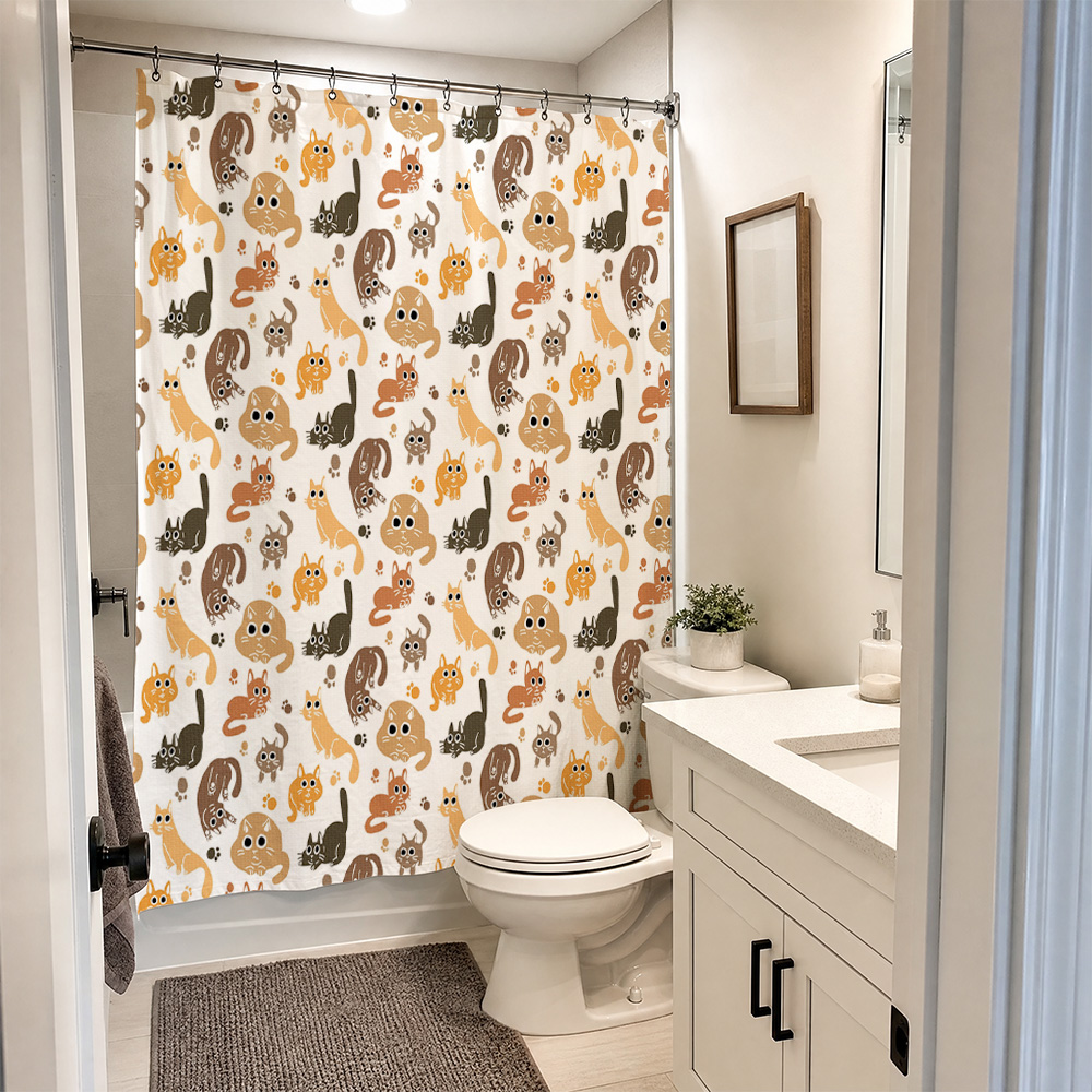 Adorable Cortina de Ducha con  - Adorable Home Bathroom Ideas reseña y precio
