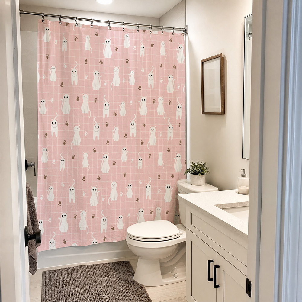 Cortina de Ducha Impermeable c - Adorable Home Bathroom Ideas reseña y precio