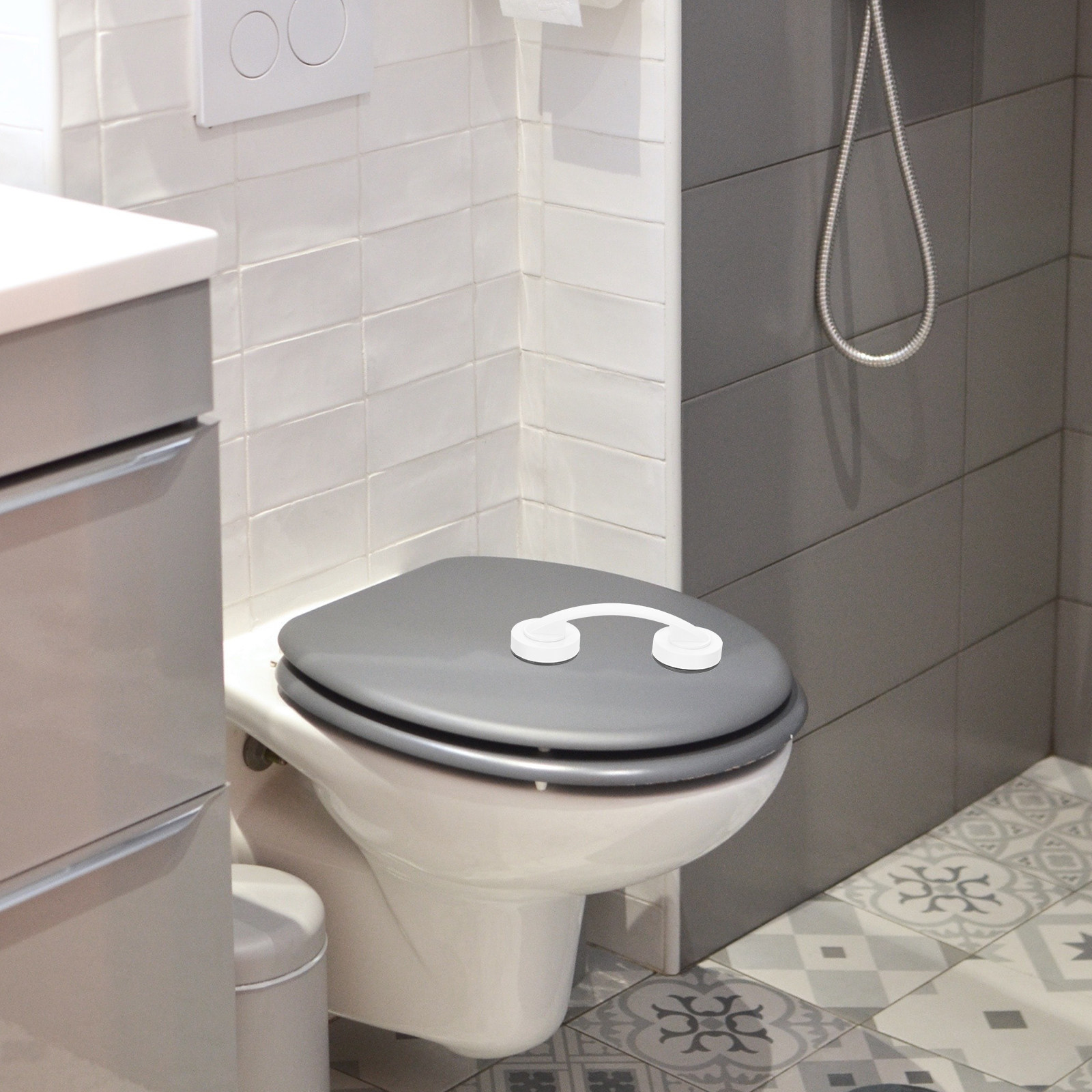 Barra de Agarre con Succión Sú - Home Bathroom Grab Bar reseña y precio