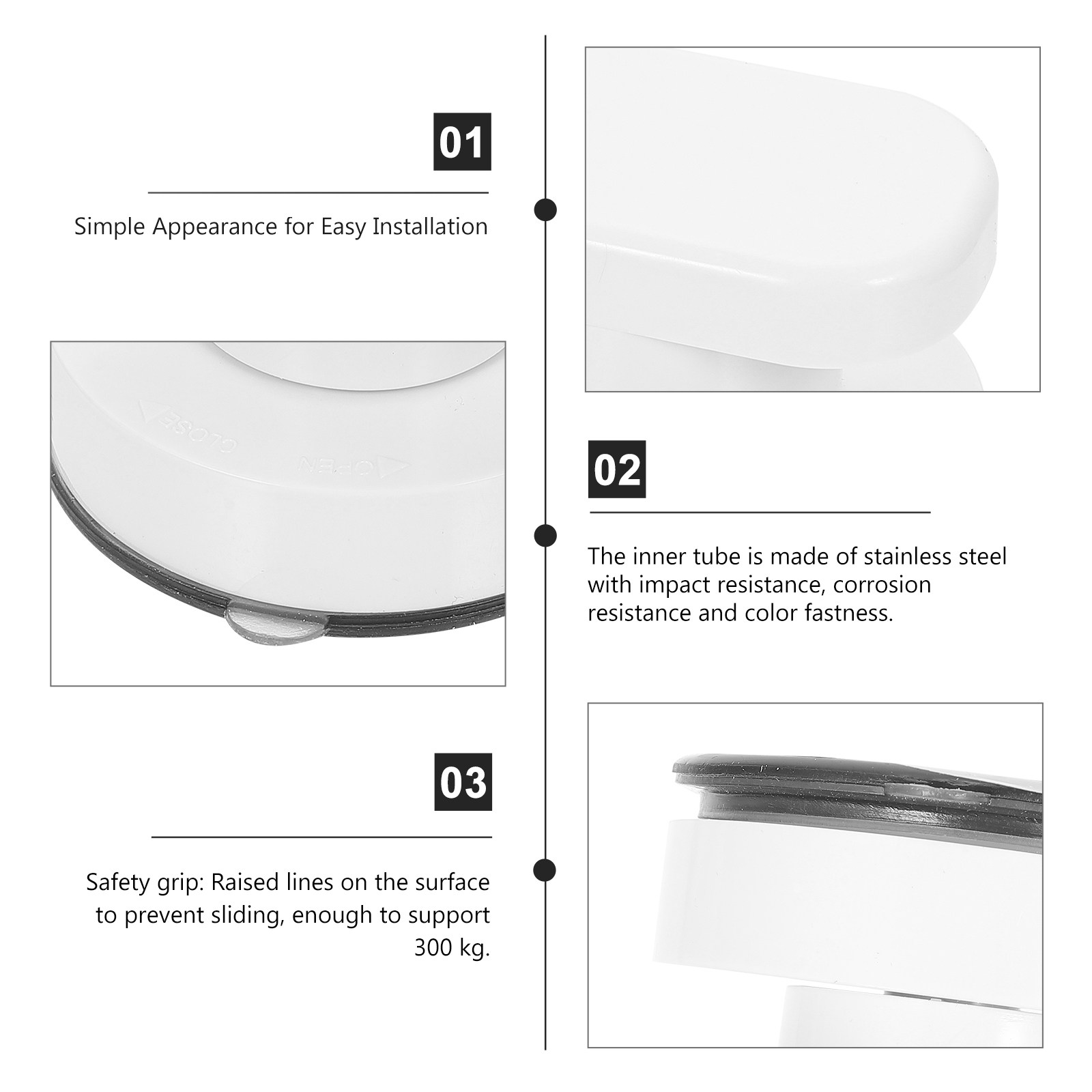 Barra de Agarre con Succión Sú - Home Bathroom Grab Bar reseña y precio