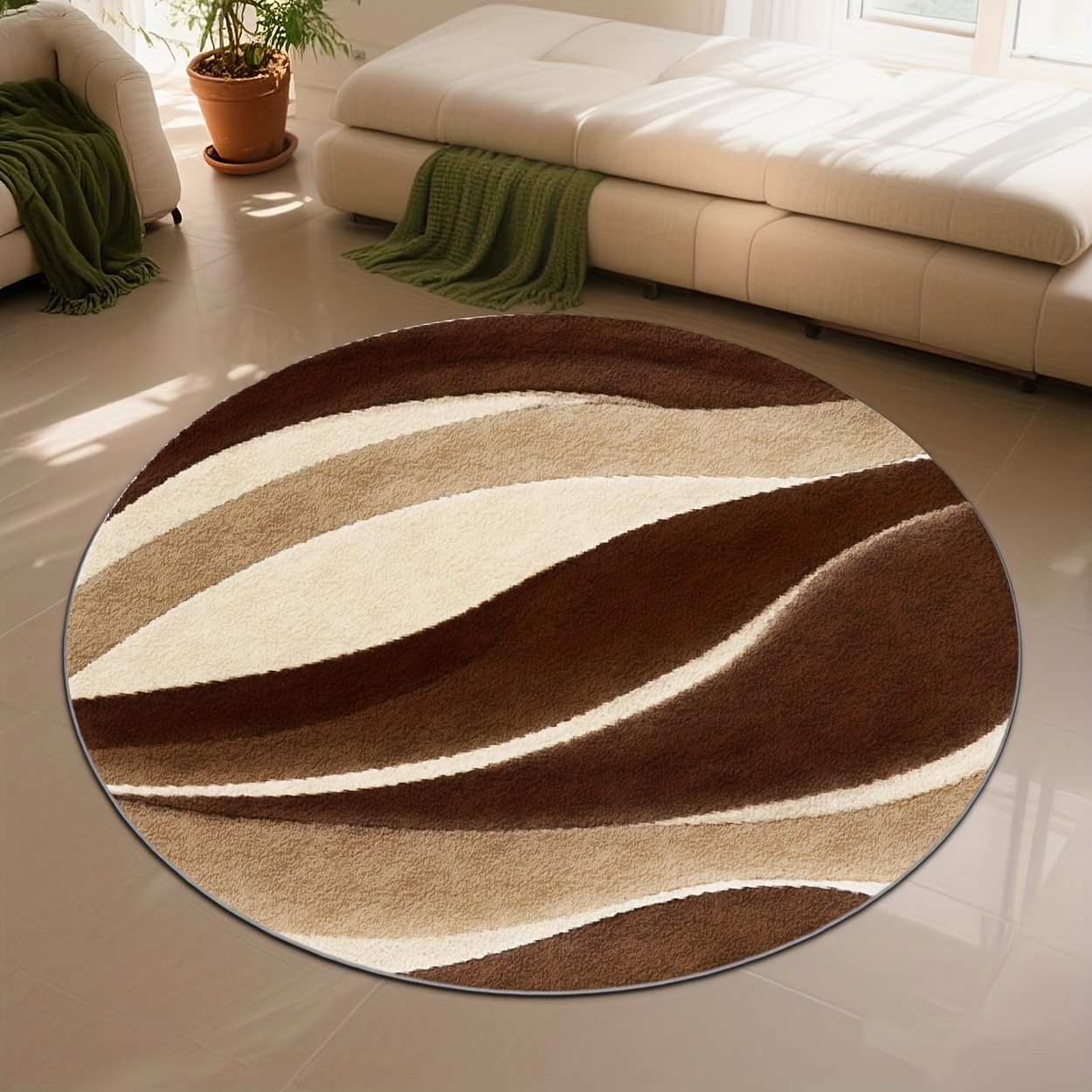 Alfombra Redonda Boho Abstract - Home Living Bathroom Vanity reseña y precio